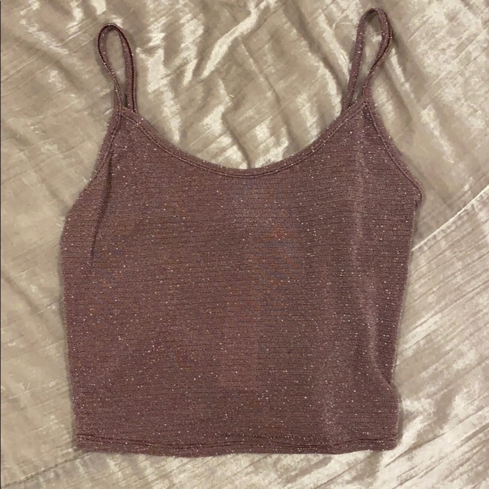 Purple Sparkly Tank Top- Urban Outfitters